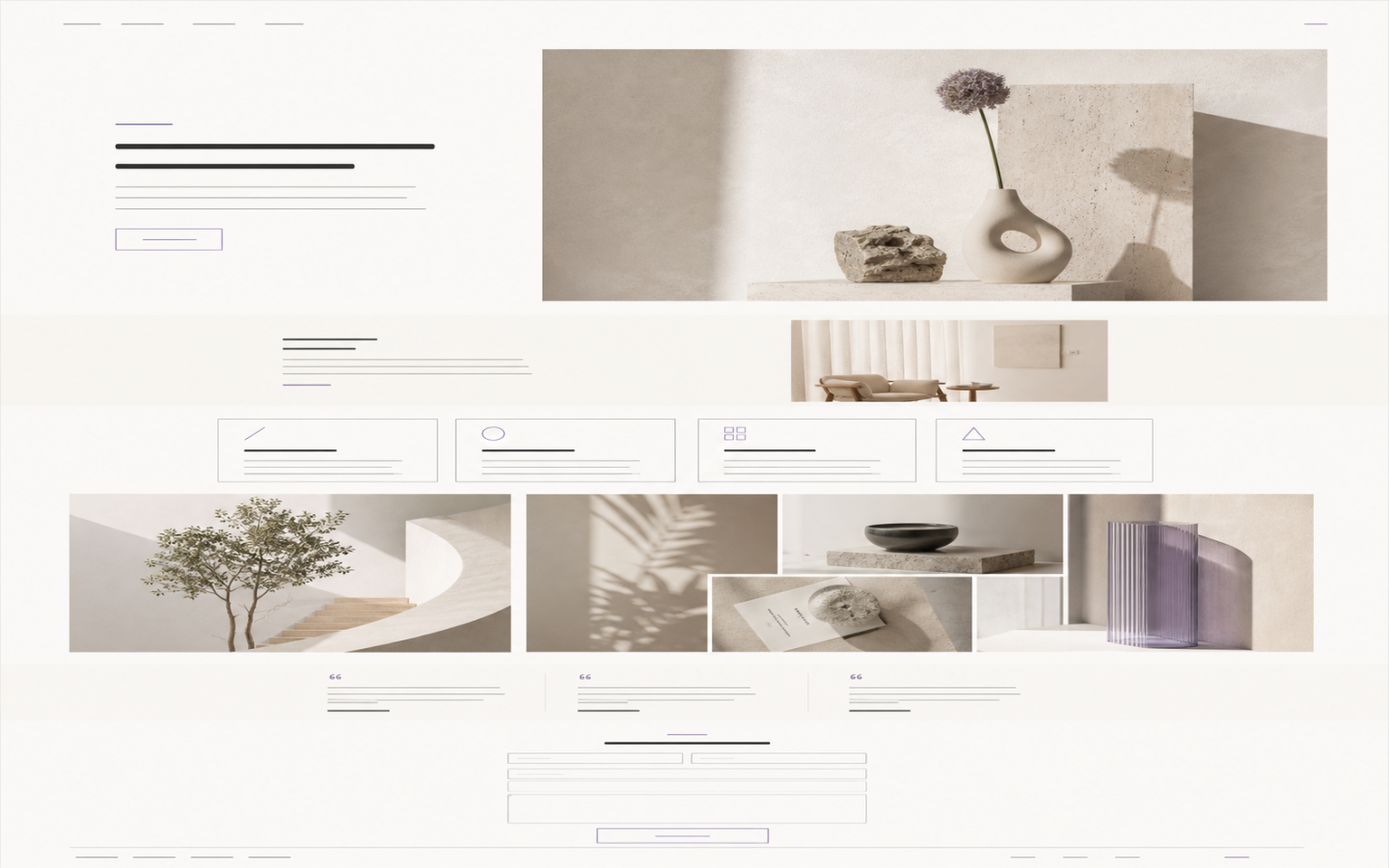 ตัวอย่างเทมเพลต Minimal Clean